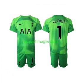 Divisa di Calcio Tottenham Hotspur Hugo Lloris 1 Portiere Bambino Trasferta 2022/2023
